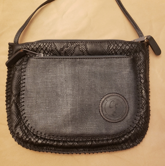 Vintage Carlos Falchi Leather Cross Body Bag Made in Italy - Picture 2 of 8